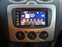 Фотография установки магнитолы Alpine IVE-W535BT в Ford Focus II